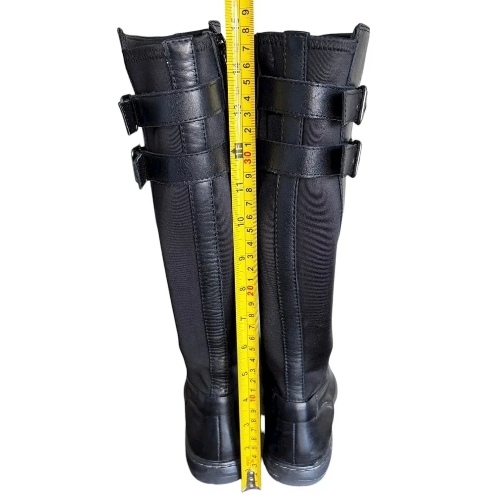 Cobb Hill By New Balance Black Leather Knee High Boots‎ Women's Size 6.5 M